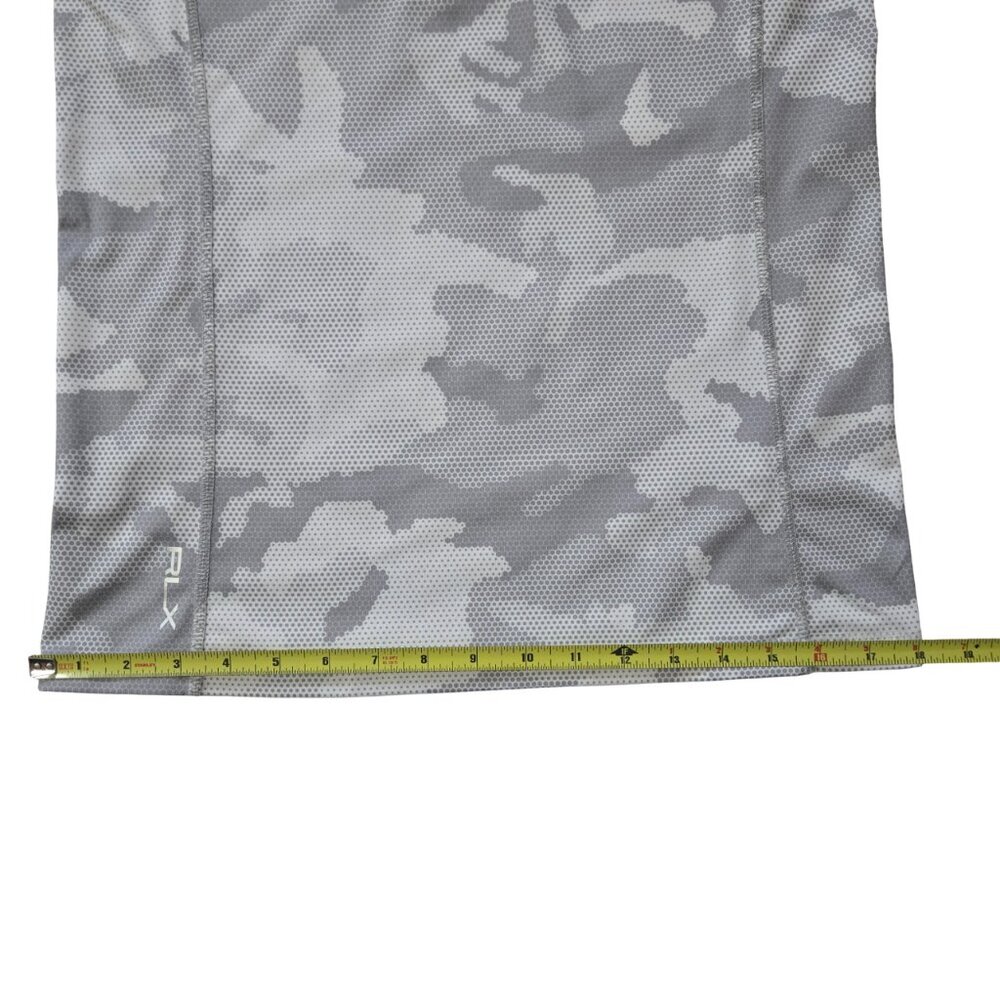 RLX Ralph Lauren S Fits 4-6 Gray White Slim Top 1/4 Zip Golf Beach - Picture 7 of 11